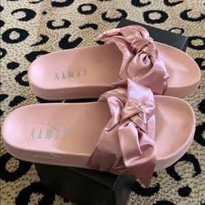 Pink Fenty Slides